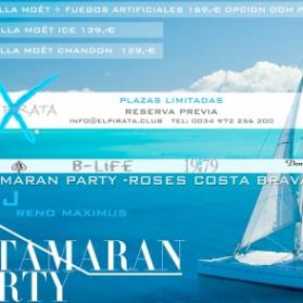 Catamaran Party with Champagne & Fireworks