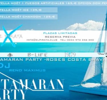 Fiesta Catamarán con Champán y Fuegos Artificiales