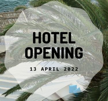 Ouverture Hôtel - 13 Avril 2022