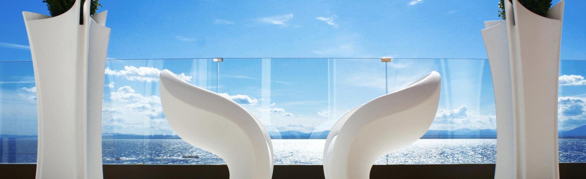 sea views from terrace with Vondom furniture