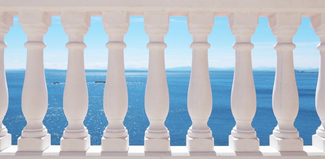 terrassa amb vista al mar