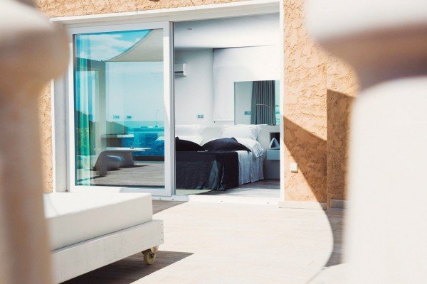 Penthouse Suite Meerblick mit Hydromassage-Badewanne im der Terrasse 120 m2