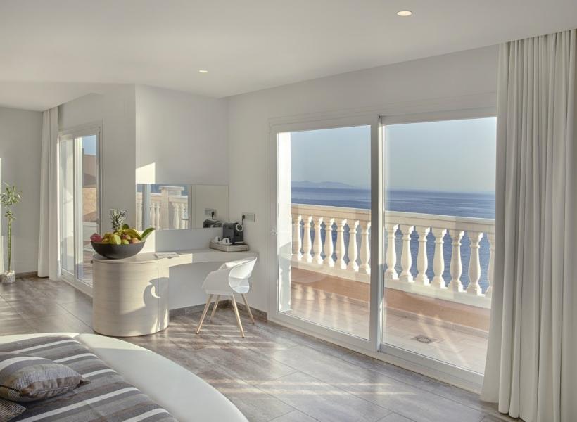 Penthouse suite with sea views