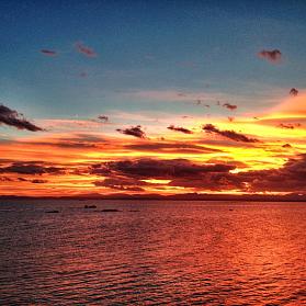 puesta de sol Hotel Vistabella Roses Costa Brava